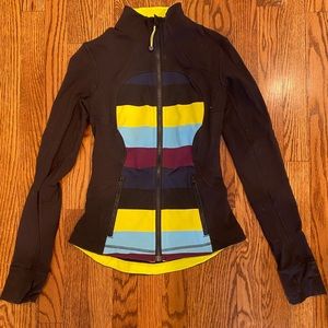 Lulu lemon striped zip up